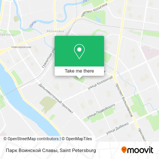 Парк Воинской Славы map
