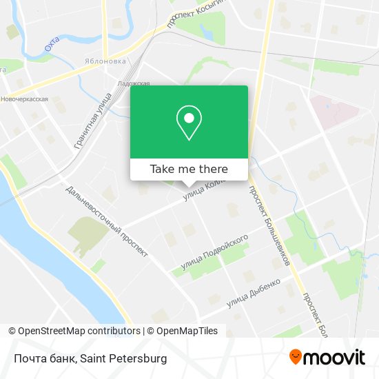 Почта банк map