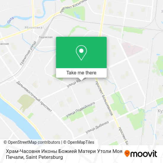 Храм-Часовня Иконы Божией Матери Утоли Моя Печали map