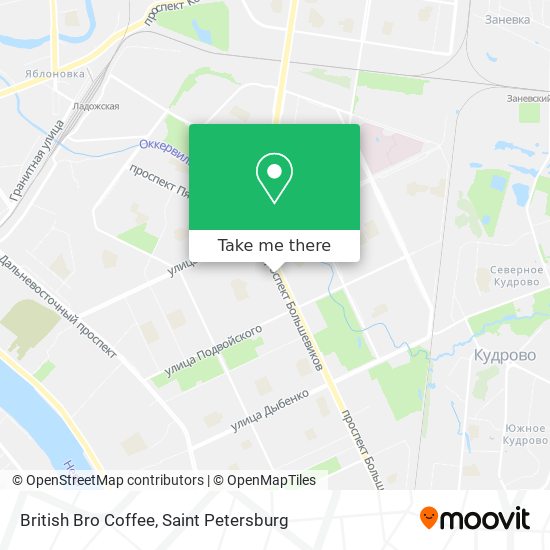 British Bro Coffee map