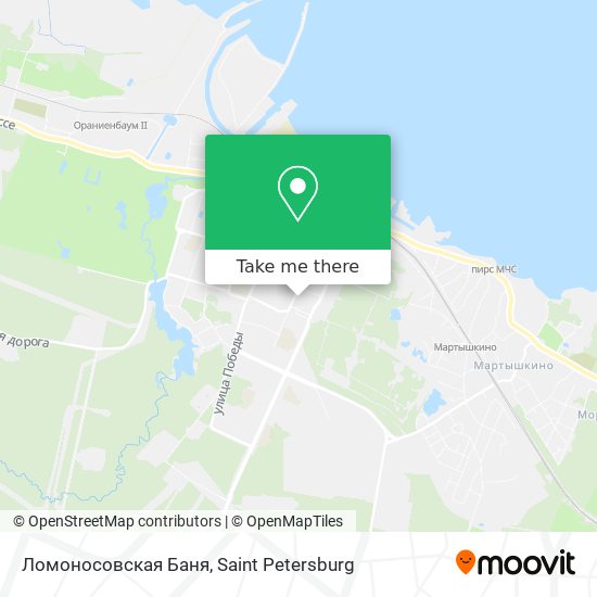 Ломоносовская Баня map