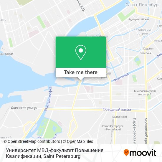 Университет МВД-факультет Повышения Квалификации map