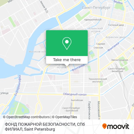 ФОНД ПОЖАРНОЙ БЕЗОПАСНОСТИ, СПб ФИЛИАЛ map