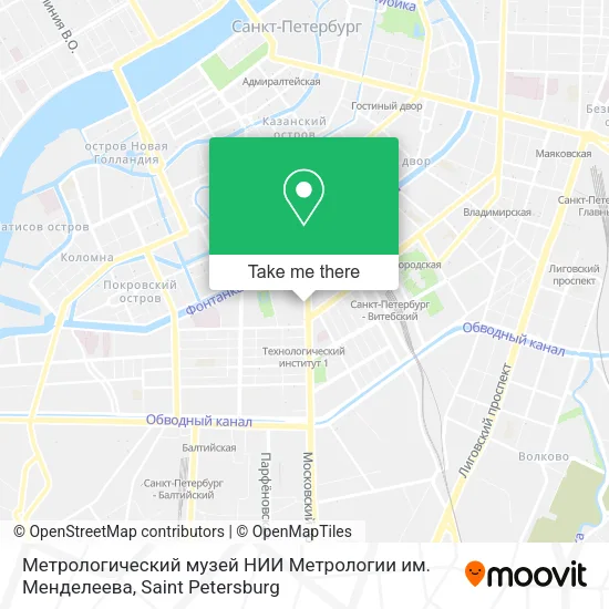 Метрологический музей НИИ Метрологии им. Менделеева map