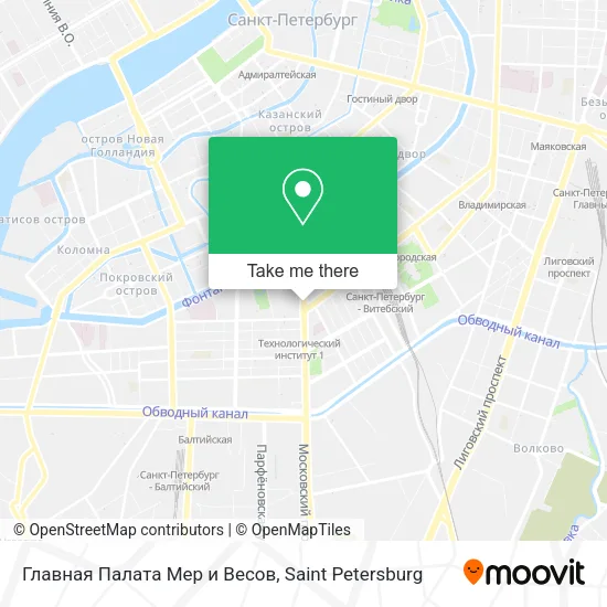 Главная Палата Мер и Весов map