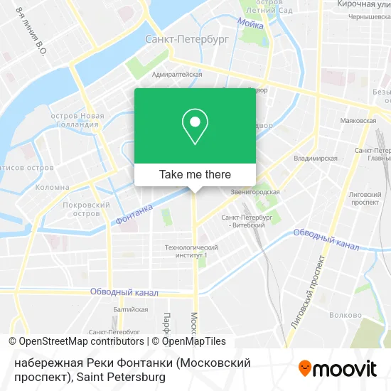 набережная Реки Фонтанки (Московский проспект) map