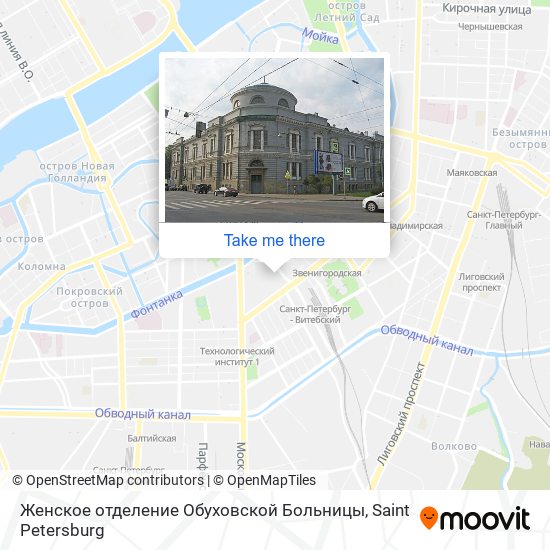 Женское отделение Обуховской Больницы map