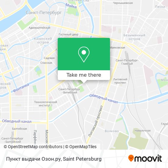 Пункт выдачи Озон.ру map