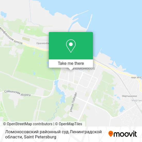 Ломоносовский районный суд Ленинградской области map
