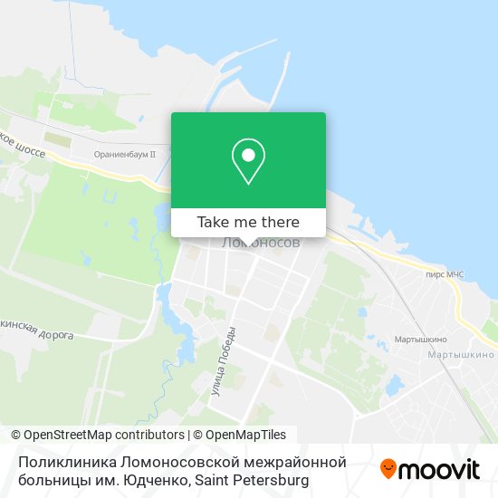 Поликлиника Ломоносовской межрайонной больницы им. Юдченко map