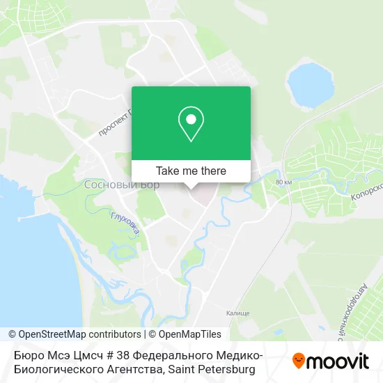 Бюро Мсэ Цмсч # 38 Федерального Медико-Биологического Агентства map