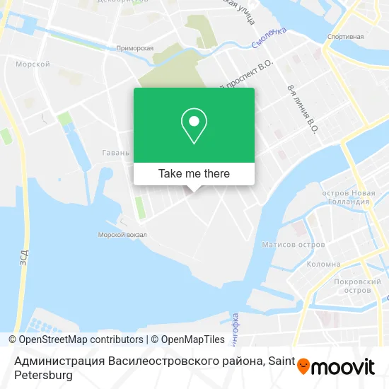 Администрация Василеостровского района map