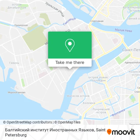 Балтийский институт Иностранных Языков map