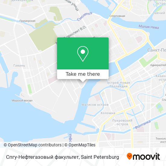 Спгу-Нефтегазовый факультет map