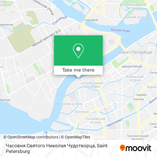 Часовня Святого Николая Чудотворца map