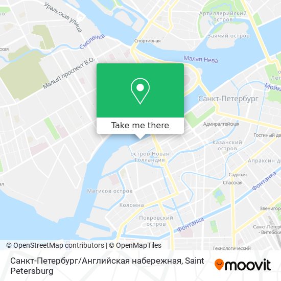 Санкт-Петербург / Английская набережная map