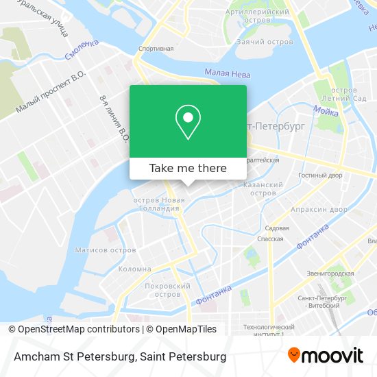 Amcham St Petersburg map