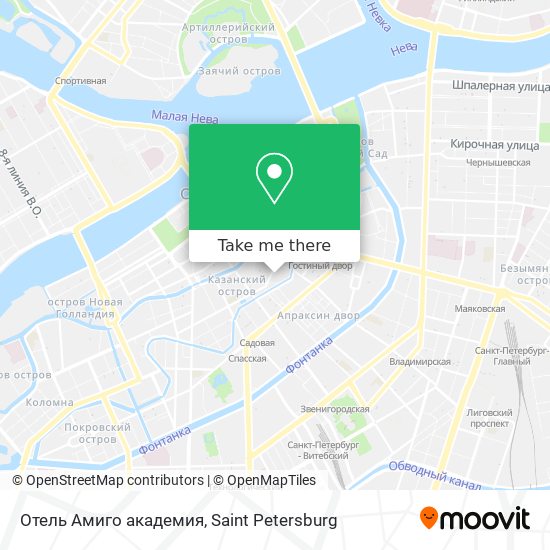 Отель Амиго академия map