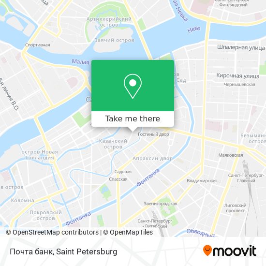Почта банк map