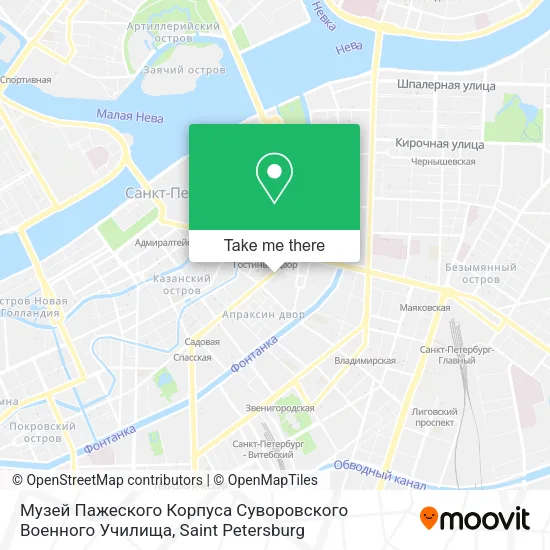 Музей Пажеского Корпуса Суворовского Военного Училища map