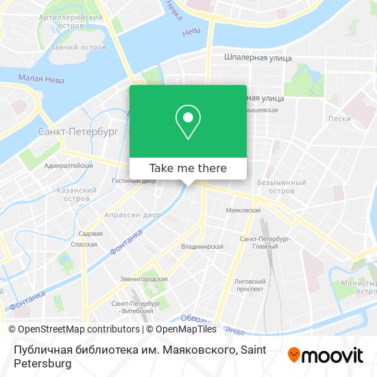 Публичная библиотека им. Маяковского map