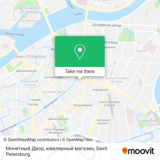 Монетный Двор, ювелирный магазин map