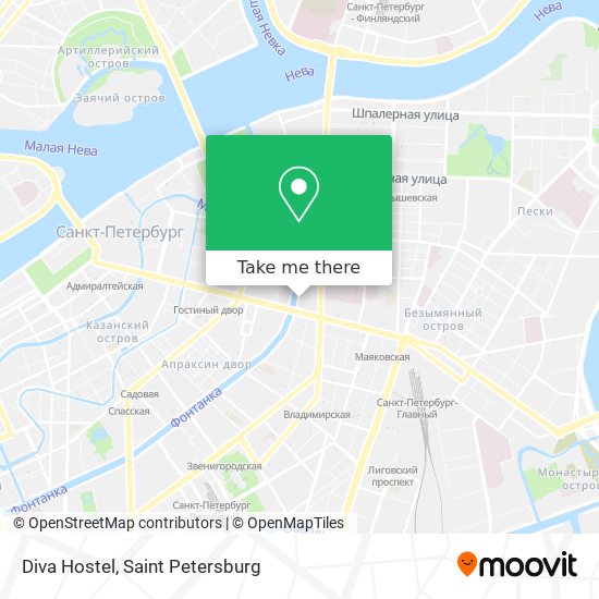 Diva Hostel map