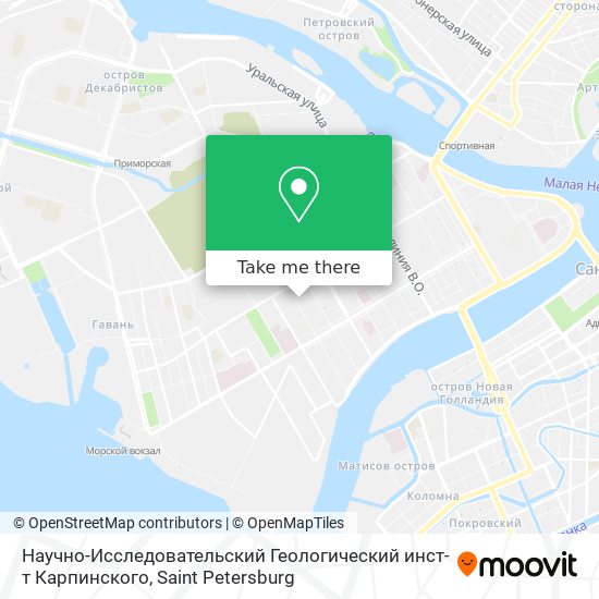 Научно-Исследовательский Геологический инст-т Карпинского map