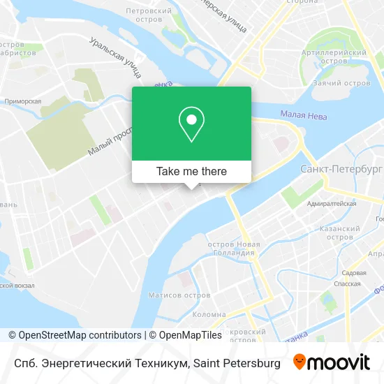 Спб. Энергетический Техникум map