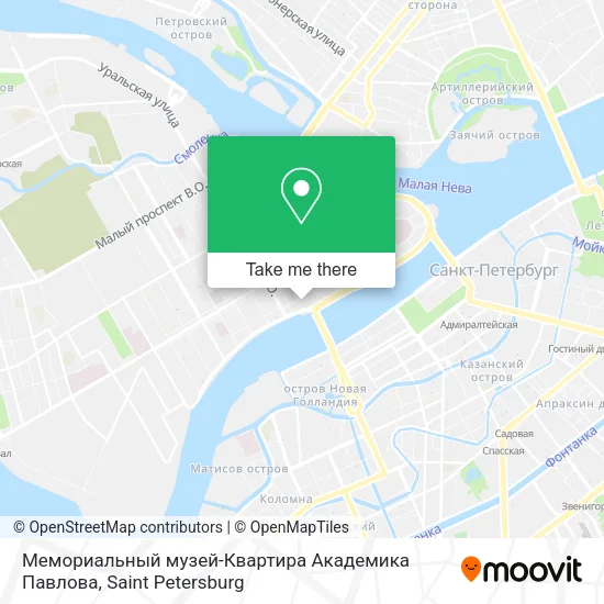 Мемориальный музей-Квартира Академика Павлова map