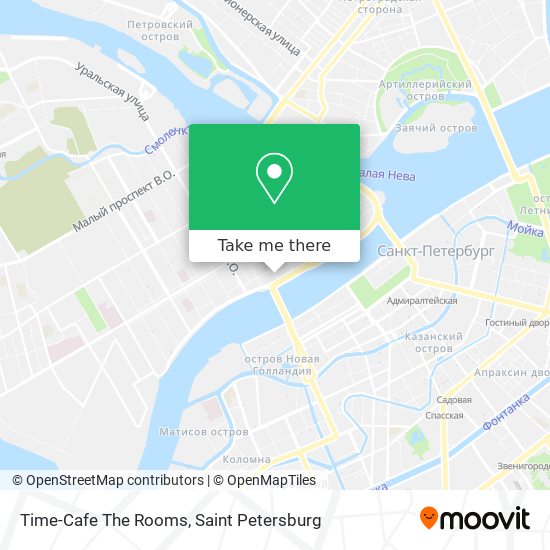 Time-Cafe The Rooms map