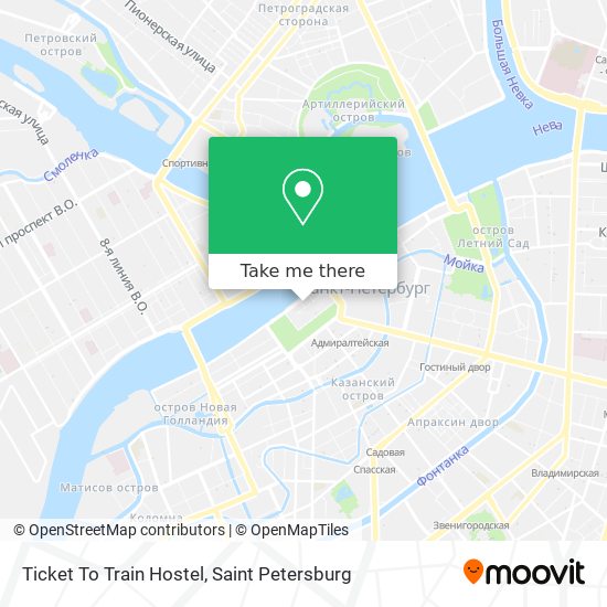 Ticket To Train Hostel map
