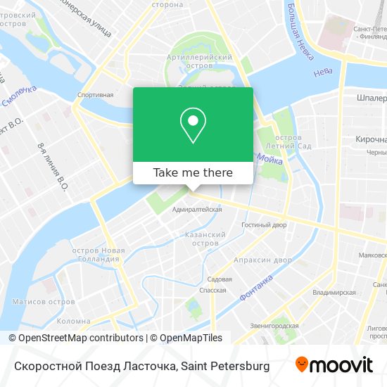 Скоростной Поезд Ласточка map