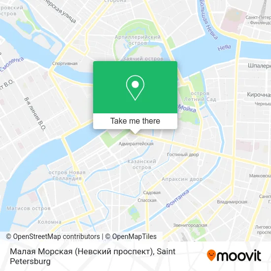 Малая Морская (Невский проспект) map