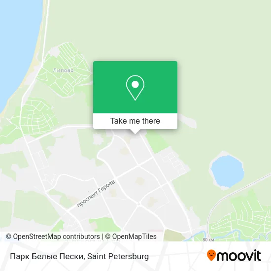 Парк Белые Пески map