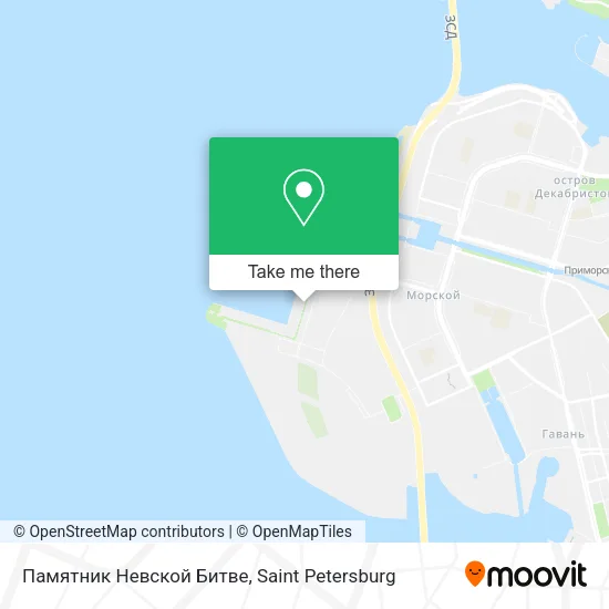 Памятник Невской Битве map