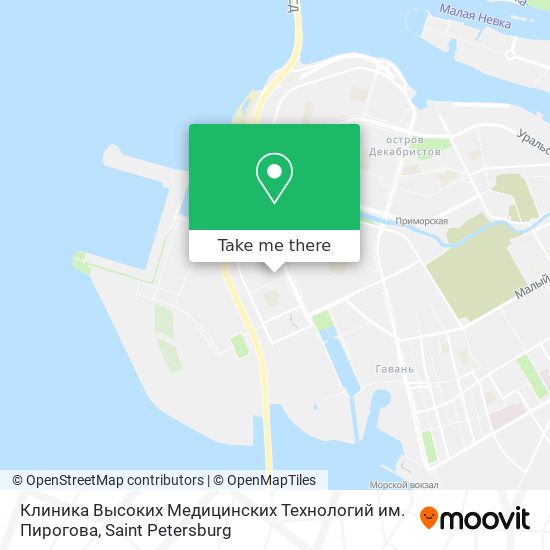 Клиника Высоких Медицинских Технологий им. Пирогова map