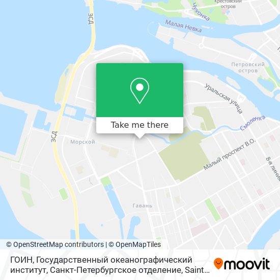 ГОИН, Государственный океанографический институт, Санкт-Петербургское отделение map