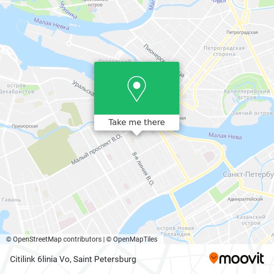 Citilink 6linia Vo map