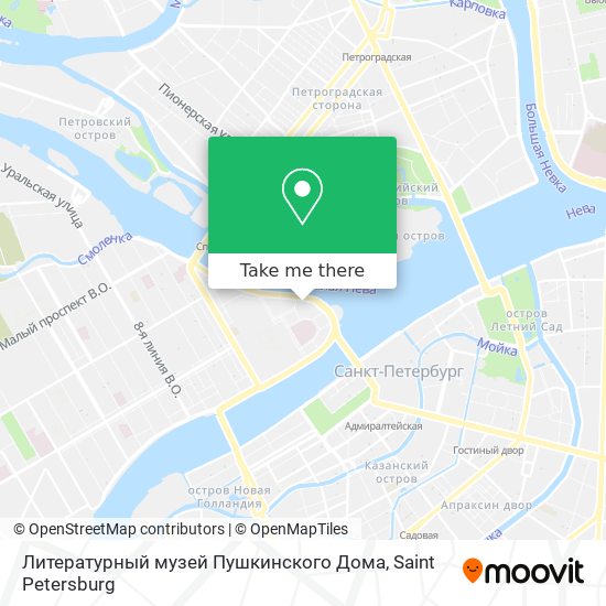 Литературный музей Пушкинского Дома map