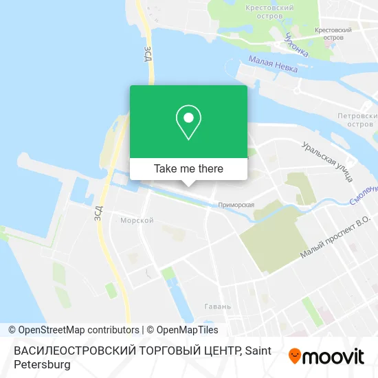 ВАСИЛЕОСТРОВСКИЙ ТОРГОВЫЙ ЦЕНТР map