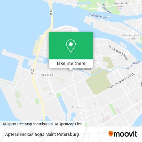 Артезианская вода map