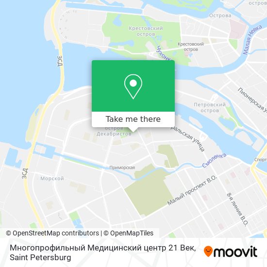 Многопрофильный Медицинский центр 21 Век map