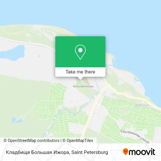 Кладбище Большая Ижора map