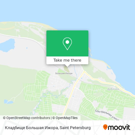 Кладбище Большая Ижора map