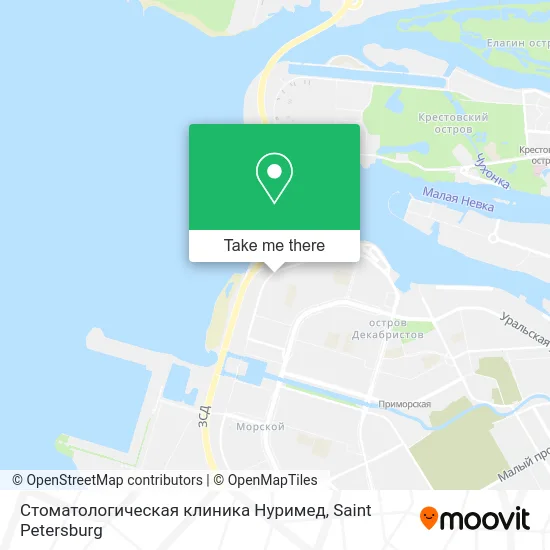 Стоматологическая клиника Нуримед map