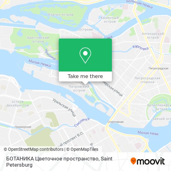 БОТАНИКА Цветочное пространство map