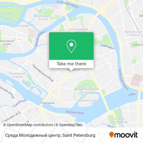 Среда Молодежный центр map