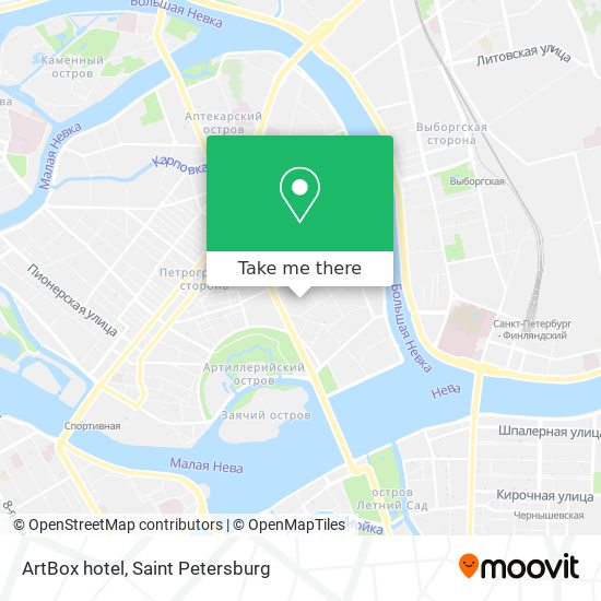 ArtBox hotel map
