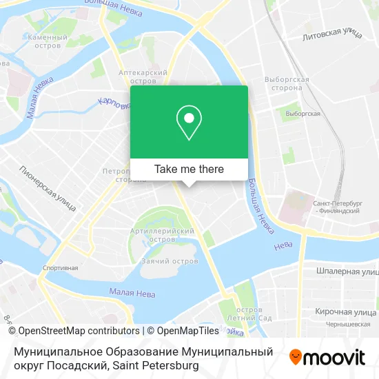 Муниципальное Образование Муниципальный округ Посадский map